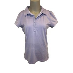 ALO Yoga CoolFit Polo Top Size Medium Purple